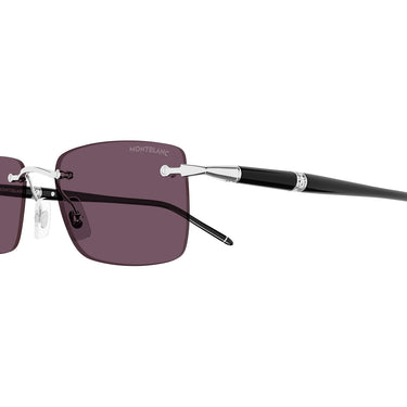 Montblanc Okulary Przeciwsłoneczne MB0344S 002 Czarny-Fioletowy Męskie 2