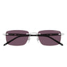 Montblanc Okulary Przeciwsłoneczne MB0344S 002 Czarny-Fioletowy Męskie