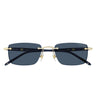 Montblanc Sunglasses MB0344S 003 Gold/Blue Men