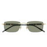 Montblanc Okulary Przeciwsłoneczne MB0344S 005 Złoto-Zielony Męskie