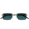 Montblanc Okulary Przeciwsłoneczne MB0344S 008 Czarny/Szary Męskie