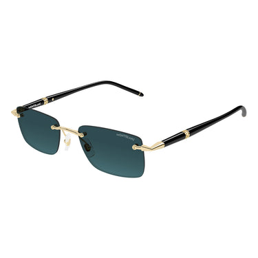 Montblanc Okulary Przeciwsłoneczne MB0344S 008 Czarny/Szary Męskie 2