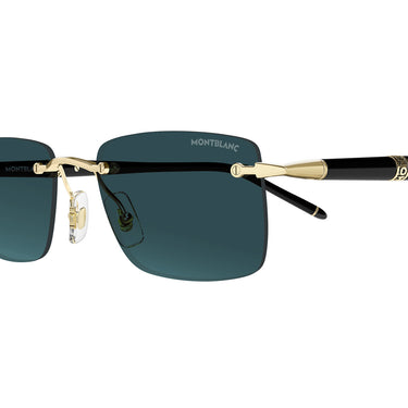 Montblanc Okulary Przeciwsłoneczne MB0344S 008 Czarny/Szary Męskie 3