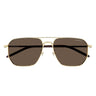 Montblanc Occhiali da Sole MB0367SA 003 OroMarrone/Marrone Uomo