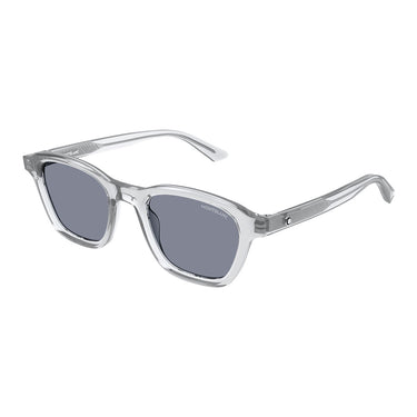 Montblanc Gafas de Sol MB0384S 004 Gris/Gris Hombre