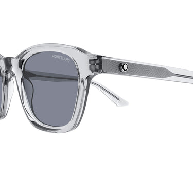 Montblanc Gafas de Sol MB0384S 004 Gris/Gris Hombre