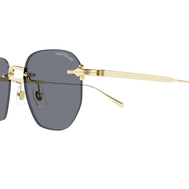 Montblanc Gafas de Sol MB0405S 001 Oro/Gris Claro Hombre 3