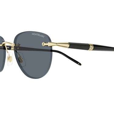 Montblanc Gafas de Sol MB0412S 001 Oro/Gris Hombre