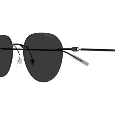 Montblanc Occhiali da Sole MB0428S 001 Nero/Grigio Uomo 3