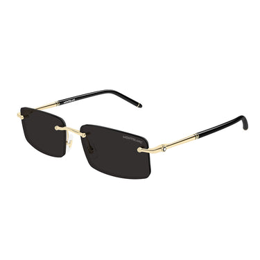 Montblanc Occhiali da Sole MB0443S 001 Oro Grigio Scuro Uomo 2