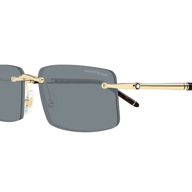 Montblanc Occhiali da Sole MB0443S 004 Oro Grigio Uomo 3