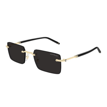 Montblanc Occhiali da Sole MB0482S 001 Oro/Grigio Uomo 2
