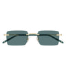 Montblanc Occhiali da Sole MB0482S 004 Oro/Verde Uomo