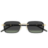 Montblanc Occhiali da Sole MB0483S 004 Nero Grigio Uomo 