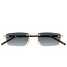 Montblanc Occhiali da Sole MB0484S 001 Oro Nero Grigio Uomo 