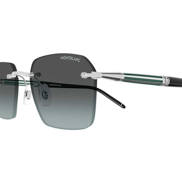 Montblanc Occhiali da Sole MB0526S 002 Argento/Grigio Uomo 3
