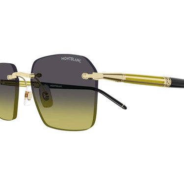 Montblanc Occhiali da Sole MB0526S 004 Oro/Grigio Uomo 3