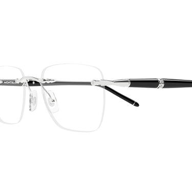 Montblanc Occhiali da Vista MB0346O 004 ArgentoNero Trasparente Uomo 3