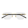 Montblanc Occhiali da Vista MB0346O 005 OroNero/Trasparente Uomo
