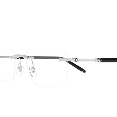 Montblanc Occhiali da Vista MB0480O 002 Argento Nero Trasparente Uomo 3