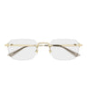Montblanc Occhiali da Vista MB0514O 001 Oro/Trasparente Uomo