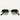 Moscot Occhiali da Sole SHMOOZ Gold Oro/Verde Sfumato Unisex