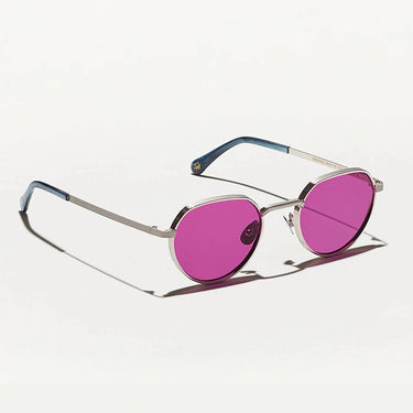 Moscot Okulary Przeciwsłoneczne SMENDRIK Srebrny Srebrny/Fuksja Unisex