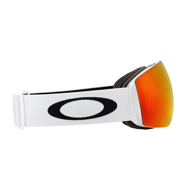 Oakley Maschera da Neve OO7050 705035 Flight Deck L Bianco Opaco Prizm 5