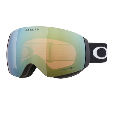 Oakley Maschera da Neve OO7064 7064C7 Flight Deck M Nero Opaco Prizm Salvia Oro 2