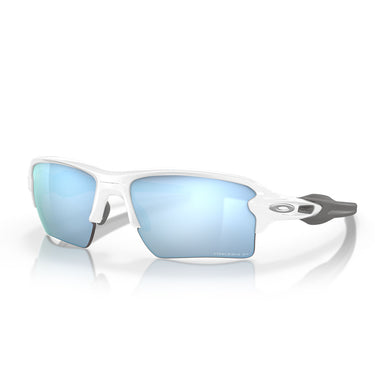 Oakley Occhiali da Sole OO9188 918882 FLAK 2.0 XL Bianco Lucido Prizm Deep Water Unisex Polarizzati 2