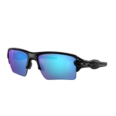 Oakley Okulary Przeciwsłoneczne OO9188 9188F7 FLAK 2.0 XL Błyszcząca Czerń/Prizm Sapphire Unisex Polaryzowane