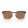 Oakley Occhiali da Sole OO9533 953303 HSTN SQ Rootbeer Opaco Prizm Tungsten Unisex  