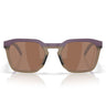 Oakley Occhiali da Sole OO9533 953311 HSTN SQ Melanzana Opaco/Prizm Tungsten Unisex Polarizzati