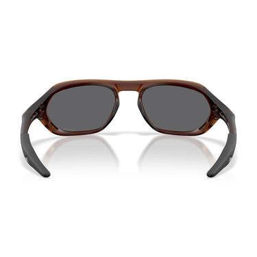 Oakley Occhiali da Sole OO9537 953704 Cage Jacket Rootbeer Opaco Prizm Black Unisex 6