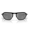 Oakley Occhiali da Sole OO9537 953708 Cage Jacket Nero Lucido Prizm Black Unisex Polarizzati 