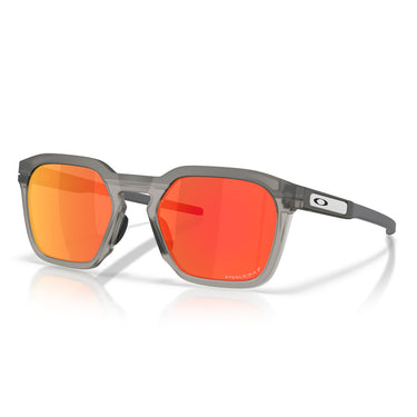 Oakley Occhiali da Sole OO9555 955506 HSTN SQ 2.0 Grigio Fumo Opaco Prizm Ruby Unisex Polarizzati  2