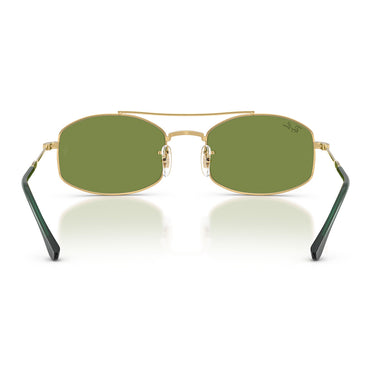 Ray-Ban Okulary Przeciwsłoneczne RB3719 001/4E Złoto Arista/Zielony Unisex 4