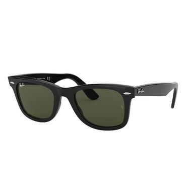 Ray-Ban Sonnenbrille RB2140 901 Wayfarer Classic Original Schwarz-Grün G-15 Unisex 1