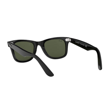 Ray-Ban Sonnenbrille RB2140 901 Wayfarer Classic Original Schwarz-Grün G-15 Unisex 3
