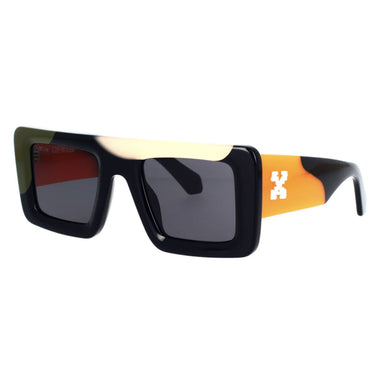 Off-White Occhiali da Sole OERI069 1207 Seattle Nero Arancione/Grigio Sfumato Unisex 2