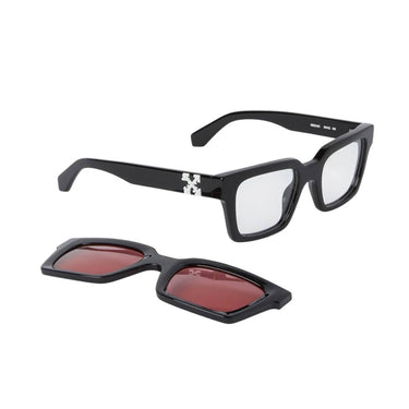 Off-White Occhiali da Sole OERI14C 1025 Clip On Nero/Rosa Unisex 1