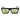 Off-White Occhiali da Sole OW1039 1050 Warwick Nero Verde Unisex