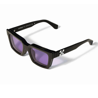 Off-White Occhiali da Vista OW9000 1037 Nero/Trasparente Con Clip Viola Unisex 2
