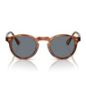 Oliver Peoples Occhiali da Sole OV5217S 1483R8 Gregory Peck LBR Semi Opaco Blu Unisex Fotocromatici 