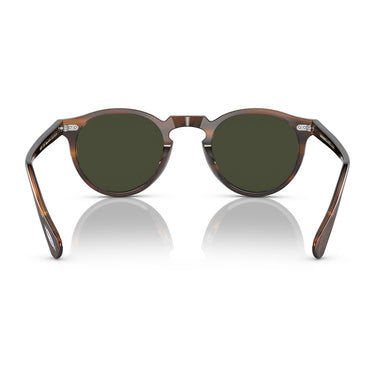 Oliver Peoples Occhiali da Sole OV5217S 1724P1 Gregory Peck Tuscany Tortoise Verde G-15 Unisex Polarizzati 4