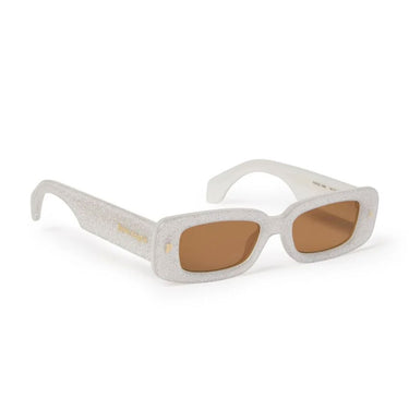 Palm Angels Okulary Przeciwsłoneczne PERI022 8360 Lala Bianco/Marrone Chiaro Unisex