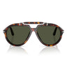 Persol Lunettes de Soleil PO0202S 24-31 X Netflix Serie Sienna Havana-Vert Unisexe