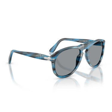 Persol Occhiali da Sole PO0649 1234R5 Striato Blu Grigio/Grigio Unisex 5
