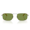 Persol Occhiali da Sole PO1027S 518/4E Argento/Verde Unisex