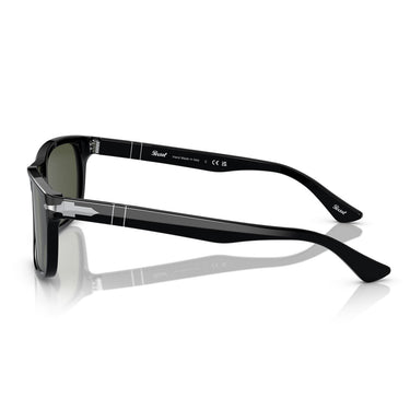 Persol Okulary Przeciwsłoneczne PO3048S 95/31 Czarny/Zielony Unisex 2